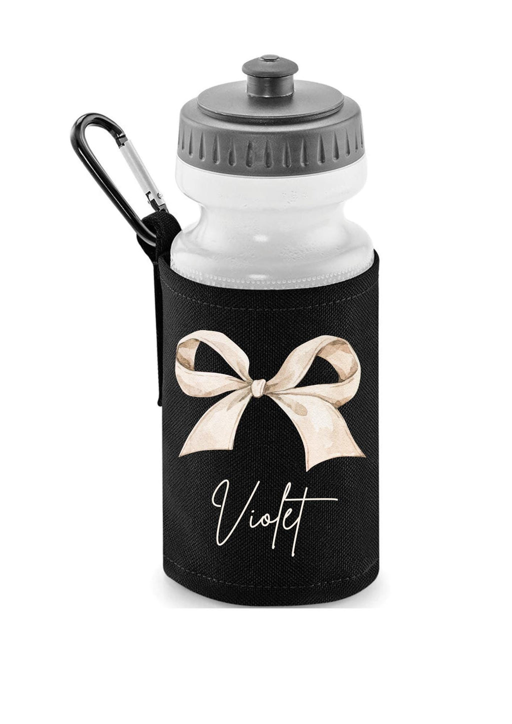 Personalised Bow Water Bottle 500ml