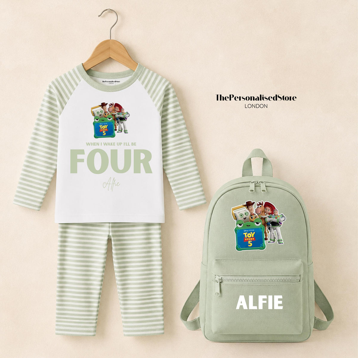 Toy Story 5 Personalised Pyjamas and Backpack Set