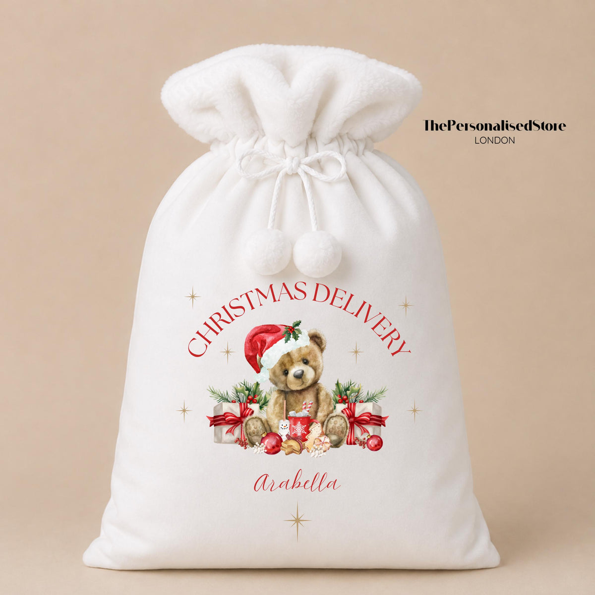 Personalised Large Red Christmas Sack