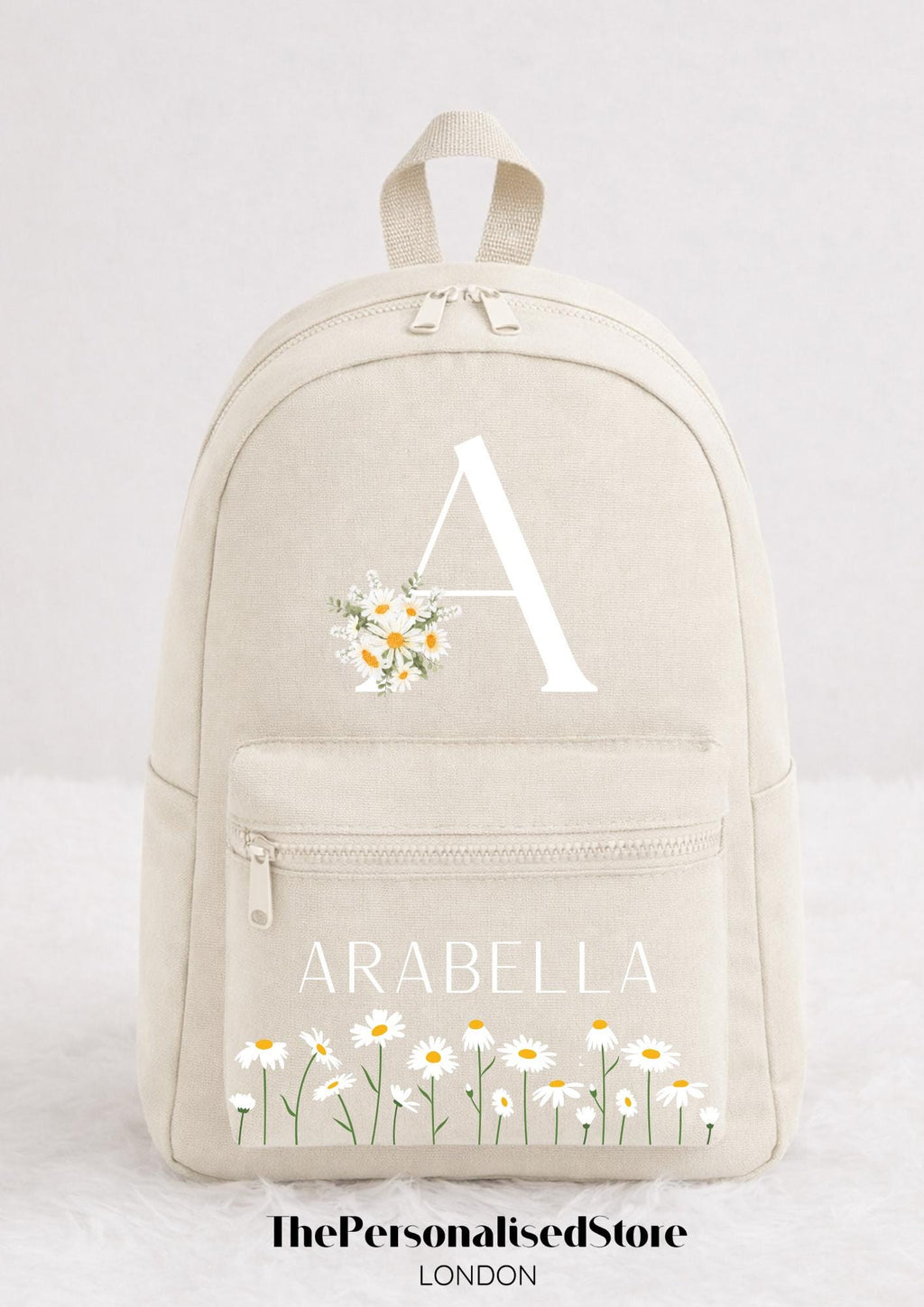 Personalised Girls Daisy Design Backpack