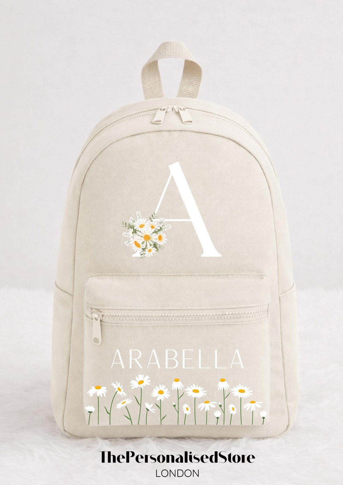 Personalised Girls Daisy Design Backpack