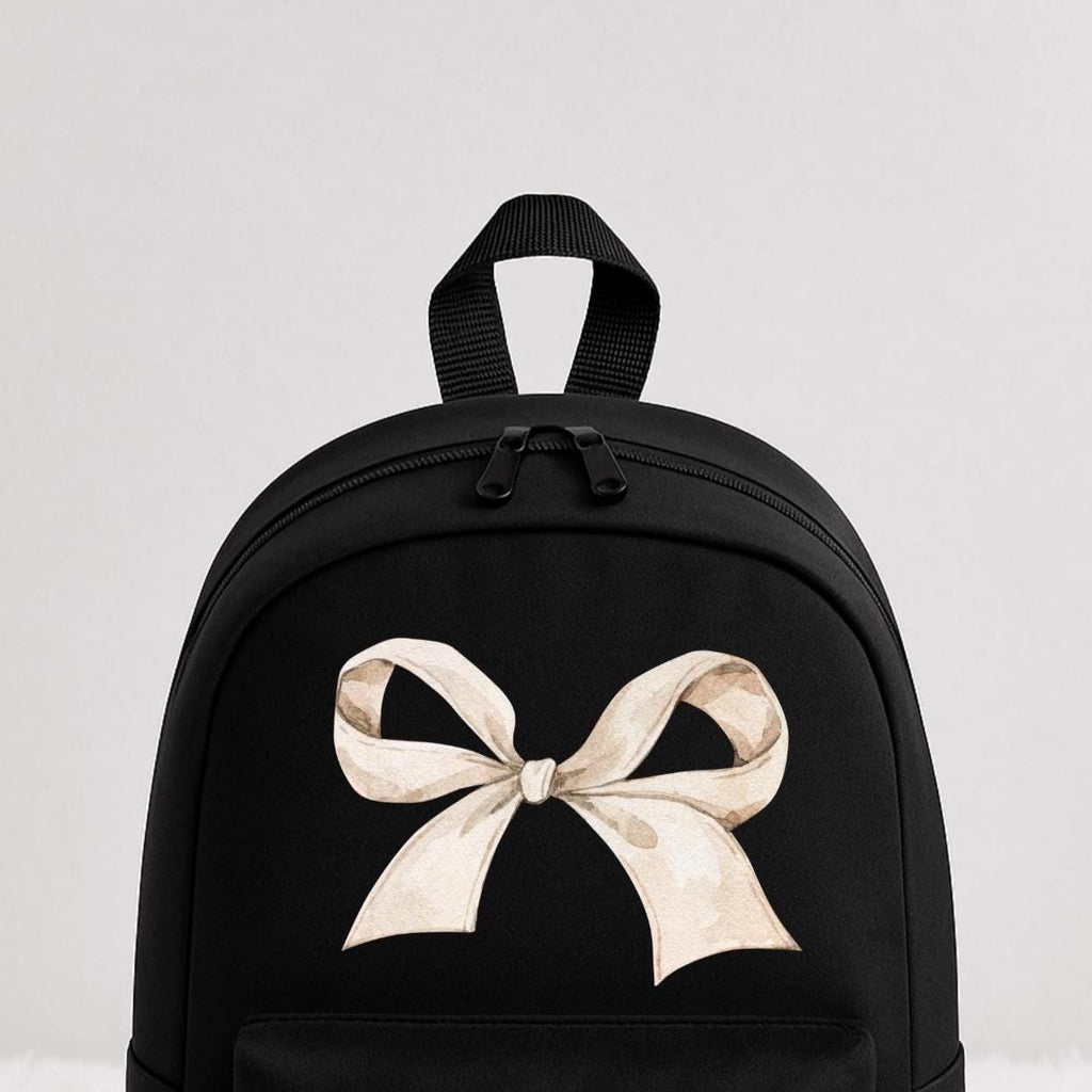 Personalised Backpack with Bow Design