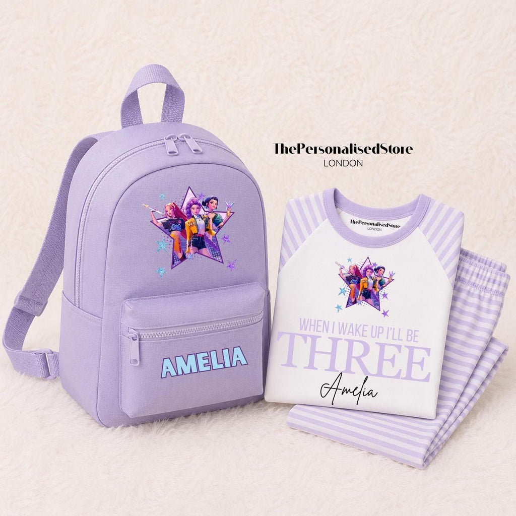 Purple KPOP Birthday Pyjamas & Backpack