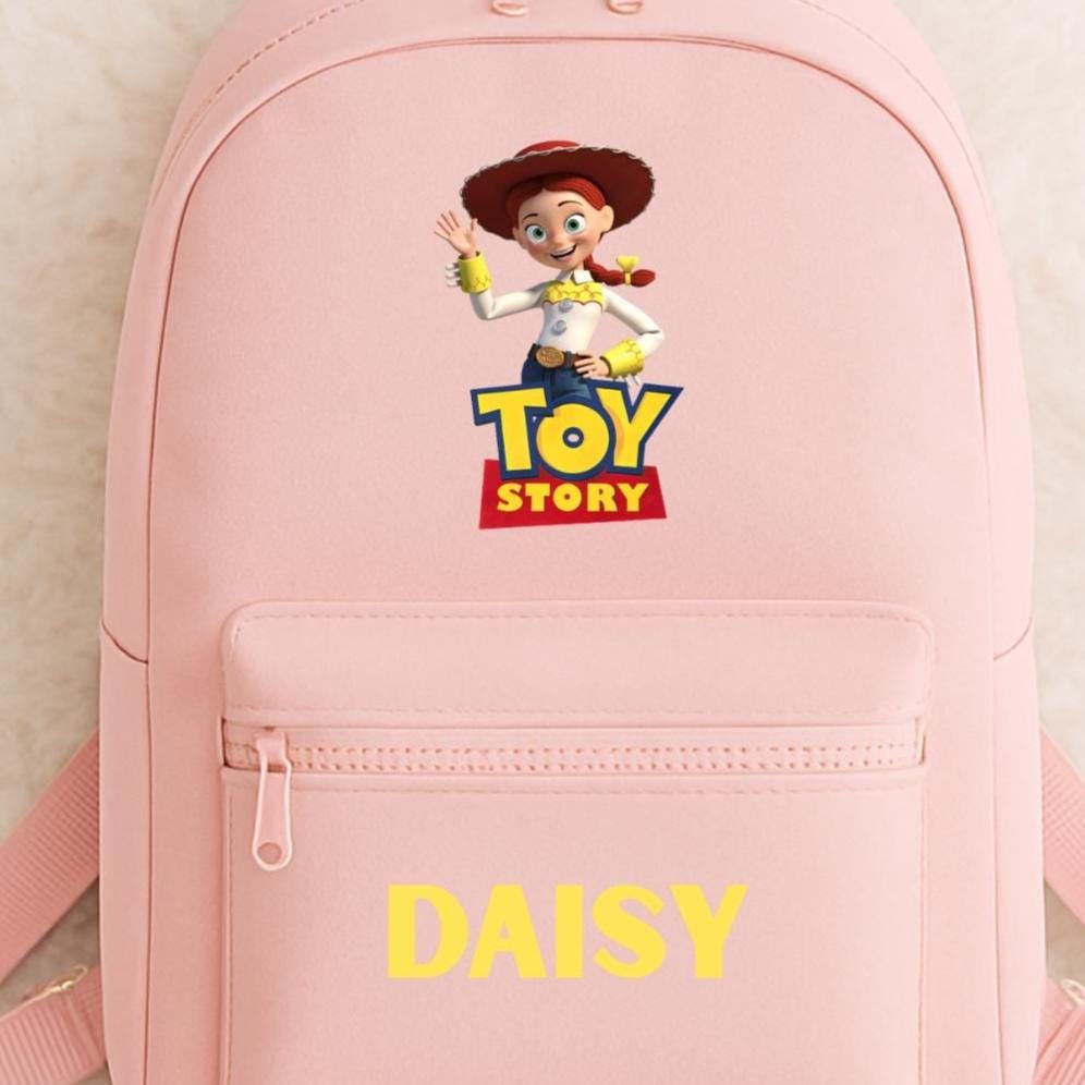 Personalised Pink Jessie Toy Story Backpack