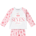 Personalised Pink Cherry Bow Pyjamas