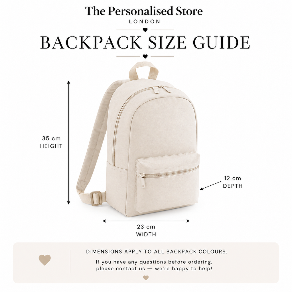 Personalised Star Print Backpack