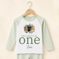 Personalised Sage Green Safari Pyjamas