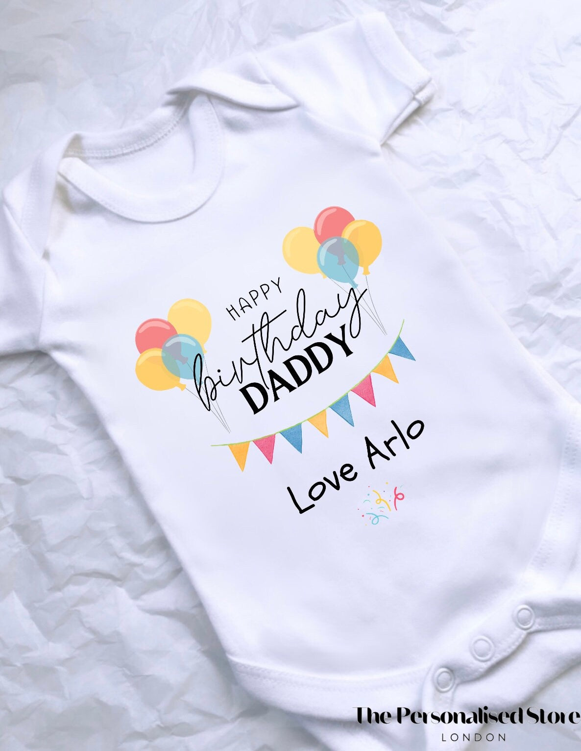 Personalised Happy Birthday Bodysuit