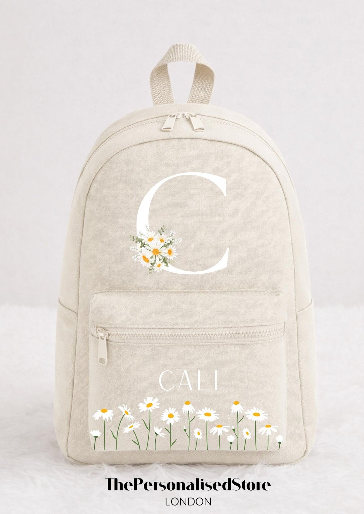 Personalised Girls Daisy Design Backpack