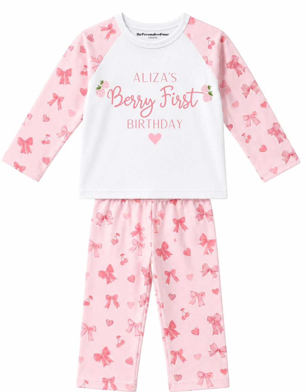 Personalised 'Berry First' Birthday Pyjamas