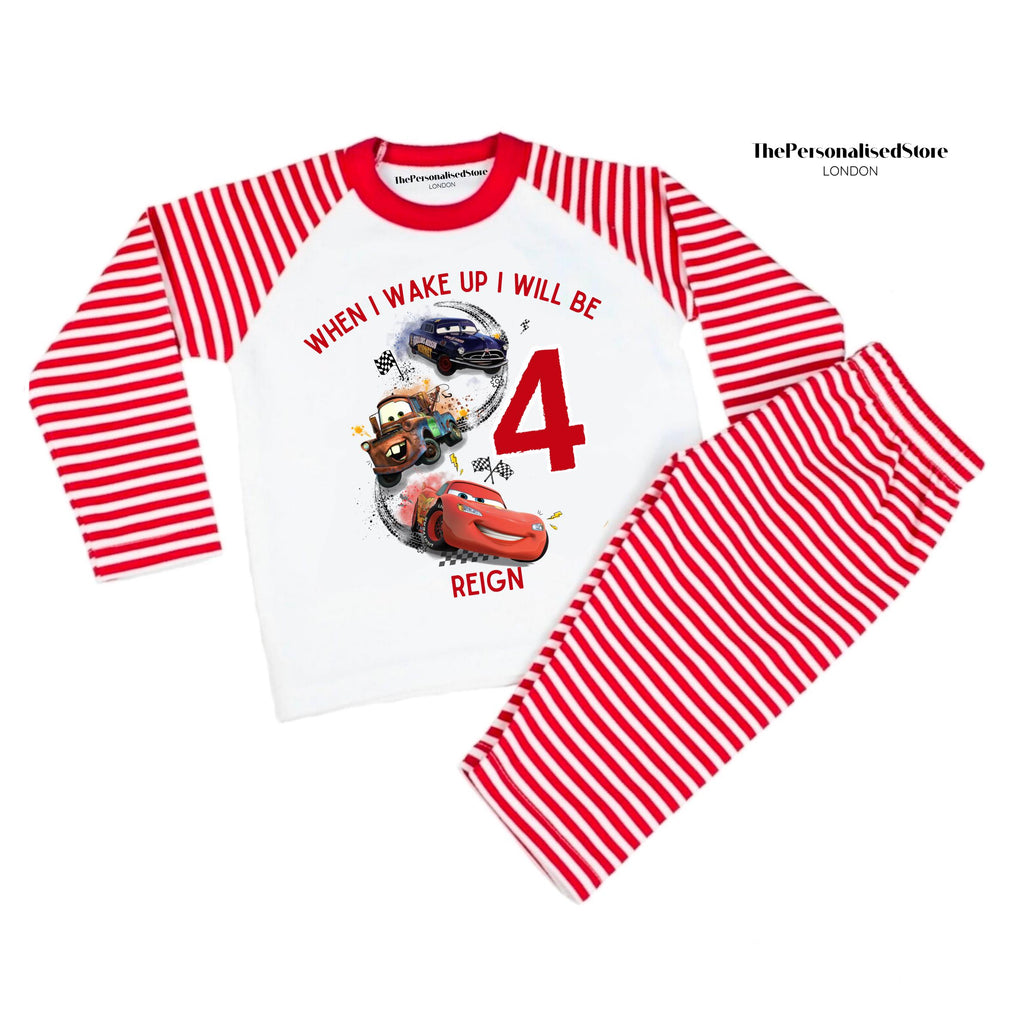 Red Lighting Mcqueen Personalised Pyjamas