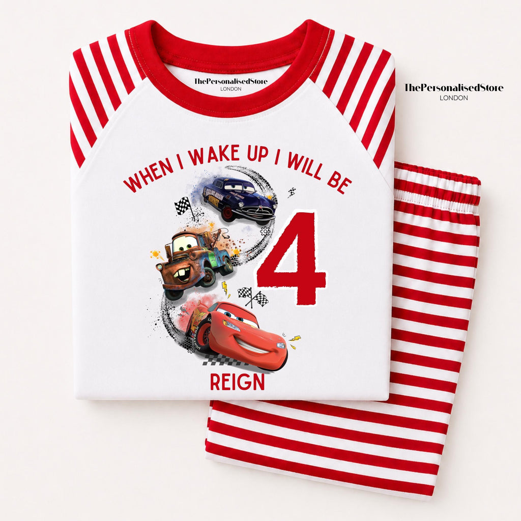 Red Lighting Mcqueen Personalised Pyjamas